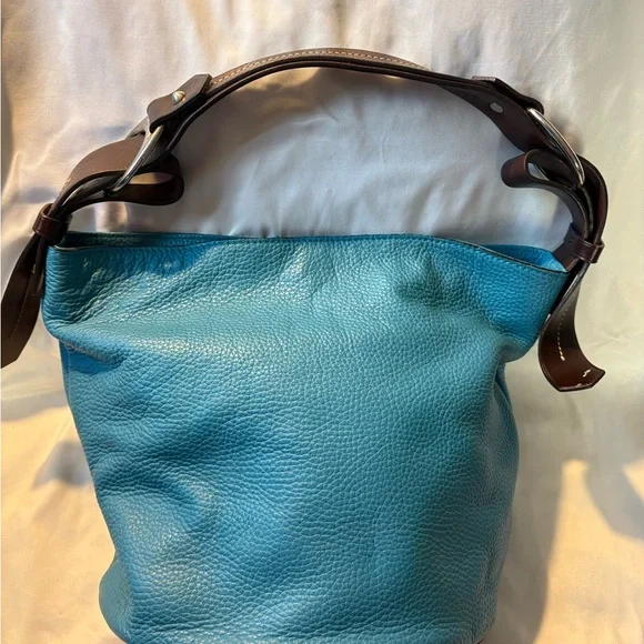 Dooney & Bourke Blue Leather Women's Bag - Picture 2 of 7